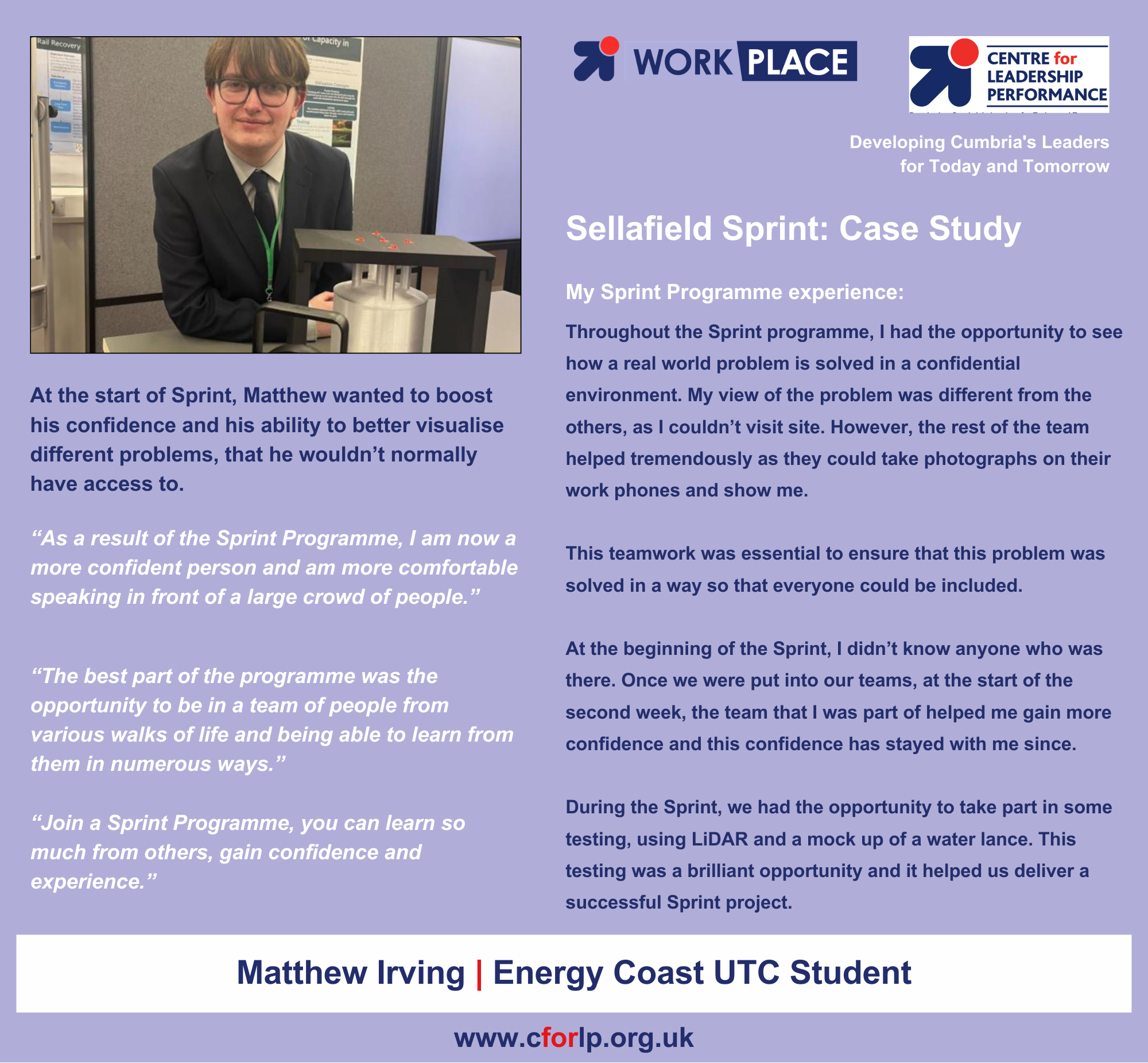 Sellafield Sprint - Case Study - Matthew Irving October 2024